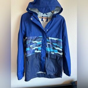 Cat & Jack Blue Hooded Rain Jacket